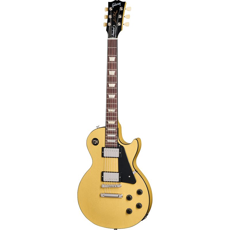 Foto van Gibson les paul standard 50s mahogany top tv yellow elektrische gitaar met koffer