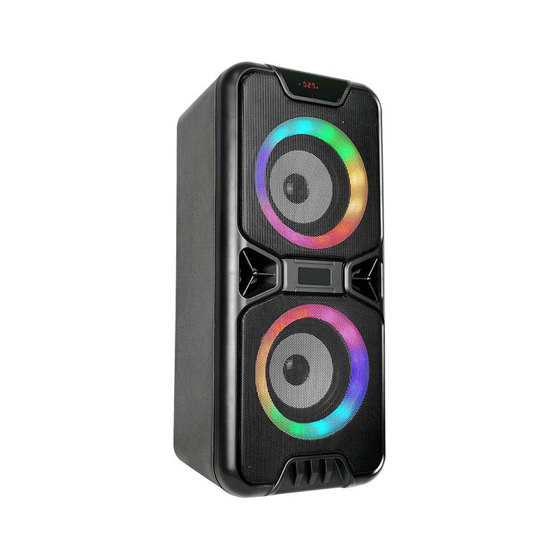 Foto van V-tac vt-6204-2 mobiele speaker met bluetooth en rgb - 2x 10w