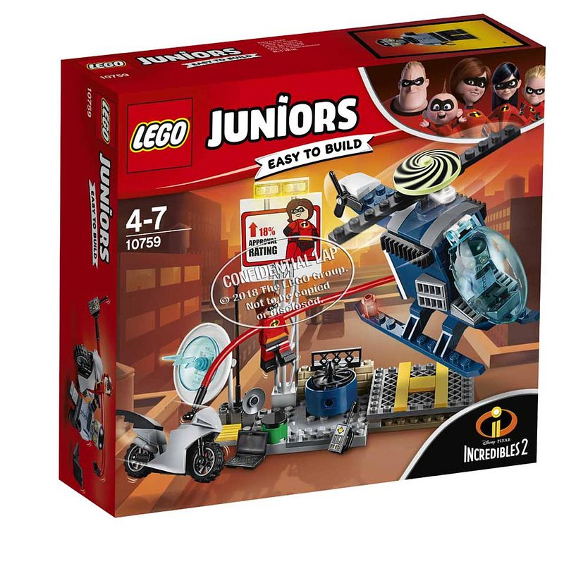 Foto van Lego juniors dakachtervolging van elastigirl 10759