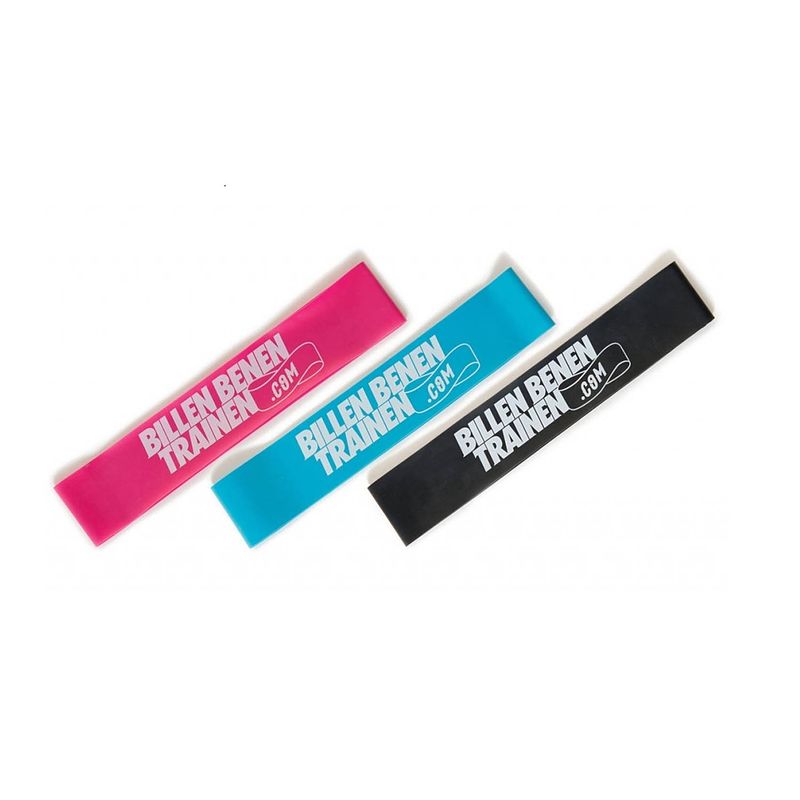 Foto van Bbt band, weerstandsbanden set voor billen benen training, 3pcs - bootybands, sportelastiek,