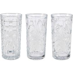 Foto van Atmos fera waterglazen - 3x - 380 ml - longdrinkglazen - vaatwasserbestendig - longdrinkglazen