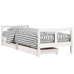 Foto van Vidaxl kinderbedframe met lades 80x200 cm massief grenenhout