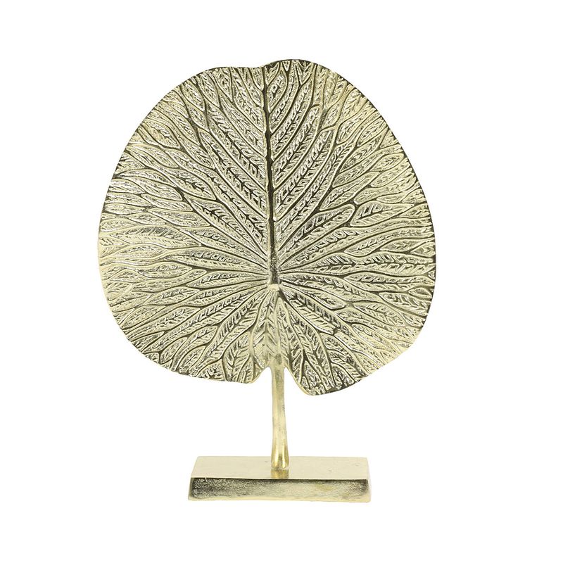 Foto van Light&living ornament op voet 34x9x43 cm leaf goud