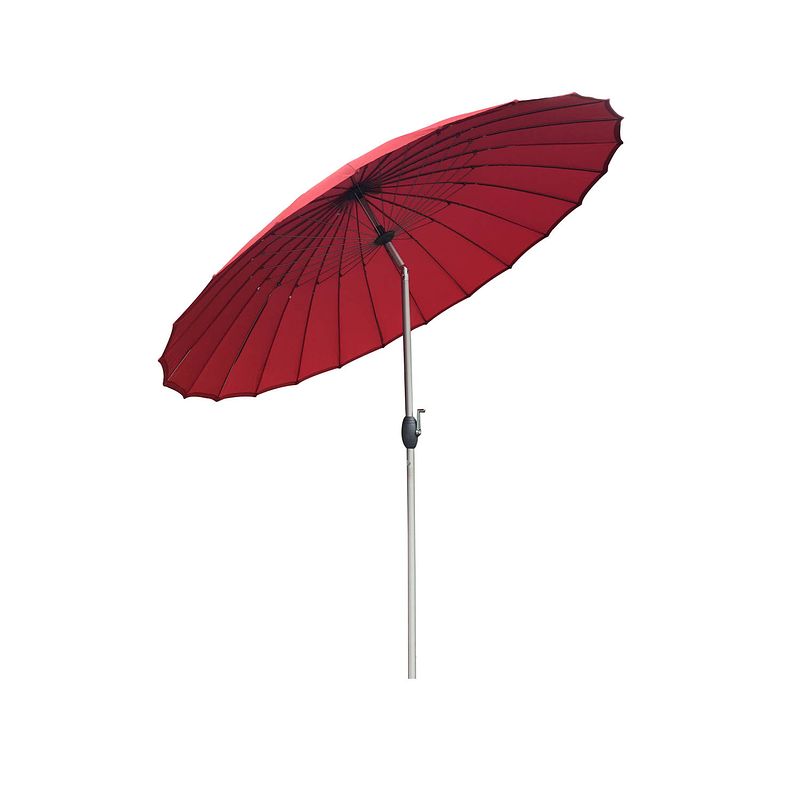 Foto van Sorara® shanghai parasol ø 260 cm rood