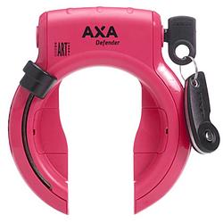 Foto van Axa ringslot defender staal art-2 roze/zwart 3-delig