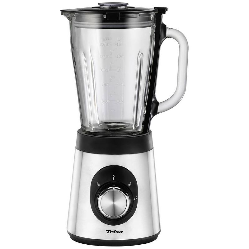 Foto van Trisa royal crush blender 800 w rvs, zwart