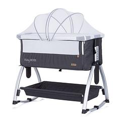 Foto van Chipolino baby boss co sleeper met schommelfunctie & klamboe anthracite