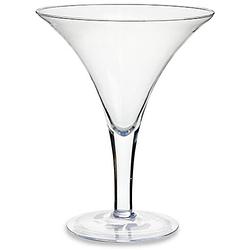Foto van Giftdecor vaas martini 25 x 30 cm glas transparant