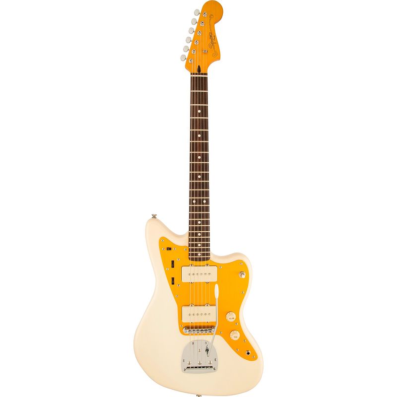 Foto van Squier j mascis jazzmaster il vintage white elektrische gitaar