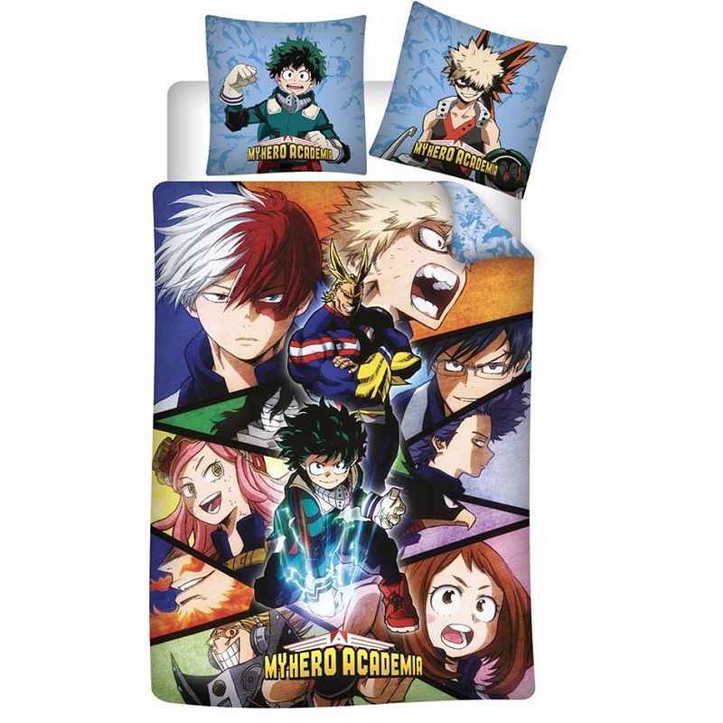 Foto van Carbotex dekbedovertrek my hero academia 140 x 200 cm katoen