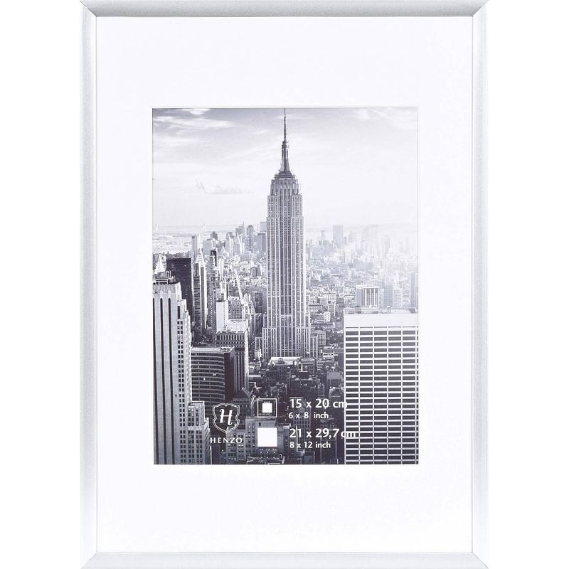 Foto van Henzo fotolijst - manhattan - fotomaat 21x30 cm - zilver