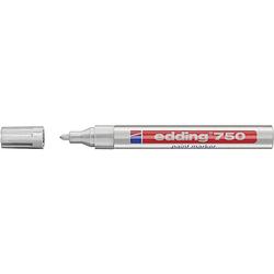 Foto van Edding 4-750054 edding 750 paint marker lakmarker zilver 2 mm, 4 mm 1 stuks/pack