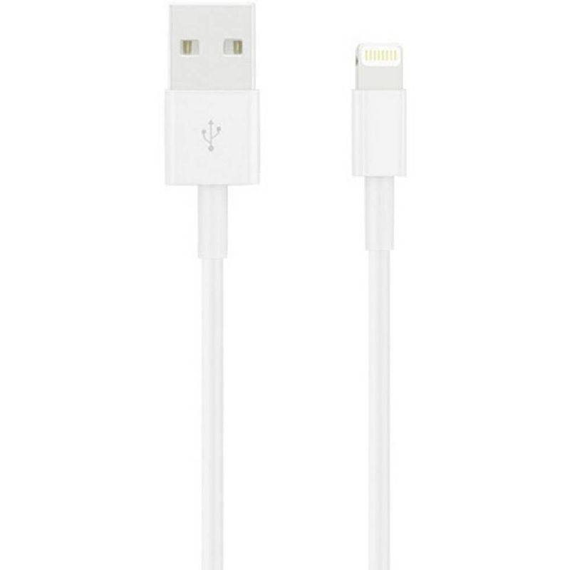 Foto van Apple ipad/iphone/ipod aansluitkabel [1x usb-a 2.0 stekker - 1x apple dock-stekker lightning] 2.00 m wit