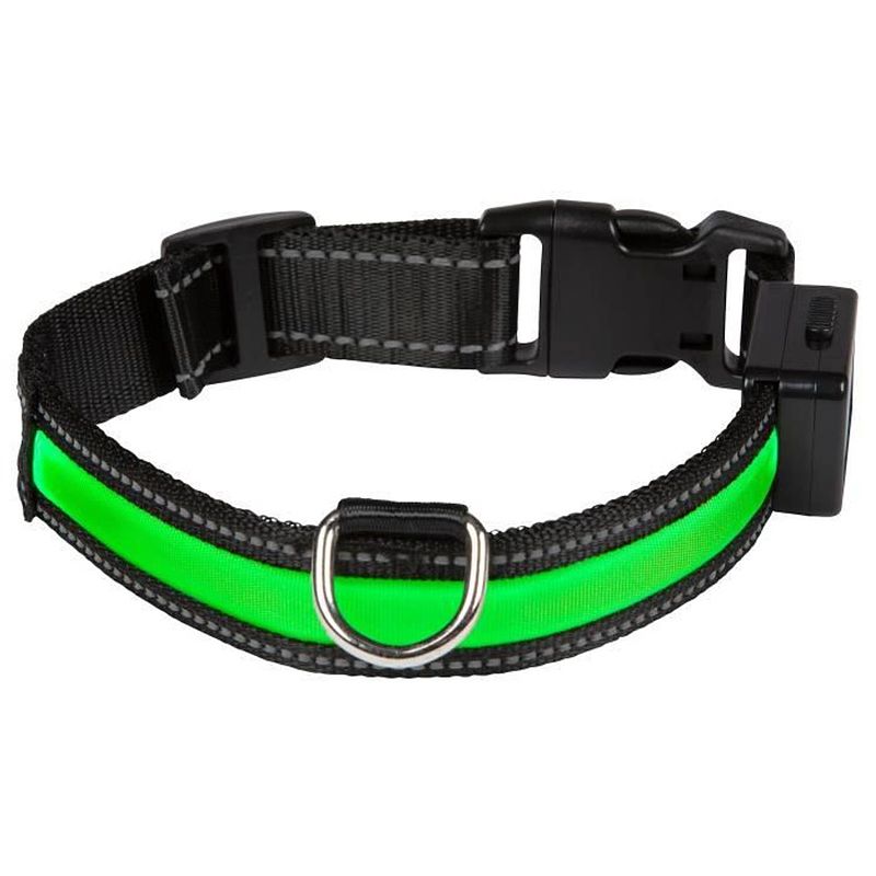 Foto van Eyenimal lichthalsband lichthalsband usb oplaadbaar s - groen - voor honden