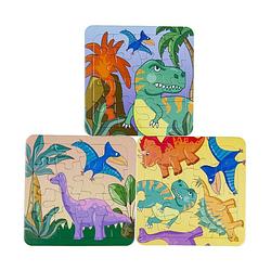Foto van Decopatent® uitdeelcadeaus 50 stuks dinosaurus - dino puzzels -