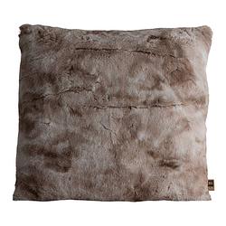 Foto van Ptmd linde beige faux fur cushion square l