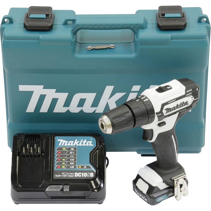 Foto van Makita makita 2 snelheden-accu-klopboor/schroefmachine incl. accu, incl. lader, incl. koffer