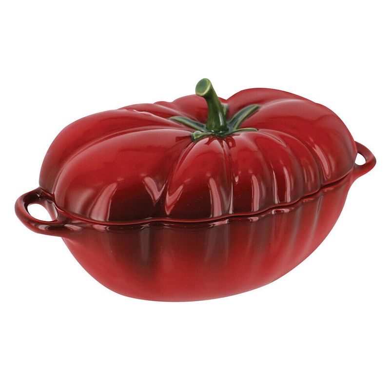 Foto van Staub tomato 40511-855-0 500 ml braadpan - vorm van tomaat - rood - 470 ml