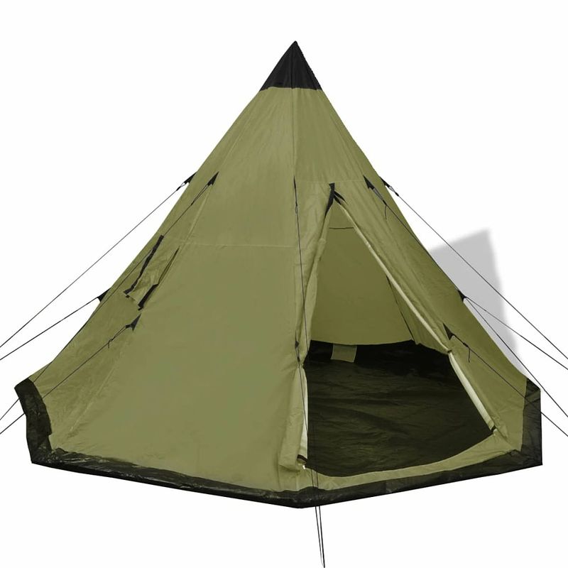 Foto van Vidaxl tent 4 personen groen