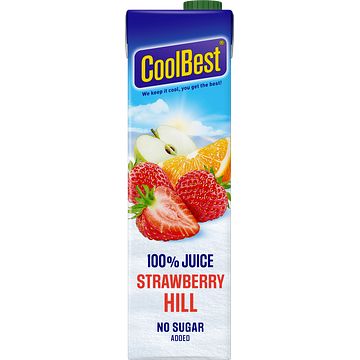 Foto van Coolbest strawberry hill 1l bij jumbo