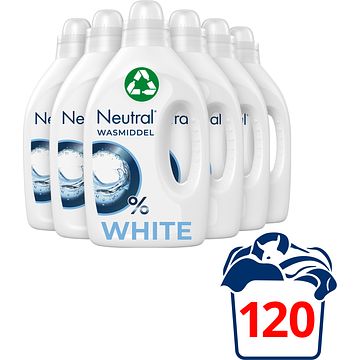 Foto van Neutral wasmiddel wit 6 x 1l bij jumbo