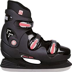 Foto van Nijdam ijshockeyschaatsen hardboot unisex zwart/rood maat 40