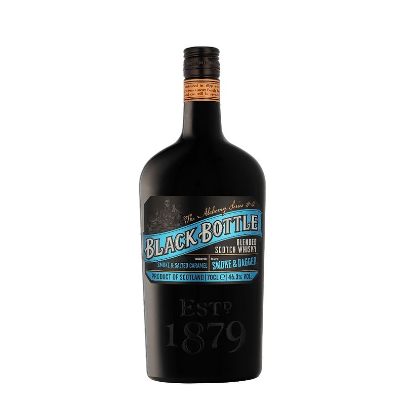 Foto van Black bottle smoke & dagger the alchemy 70cl whisky