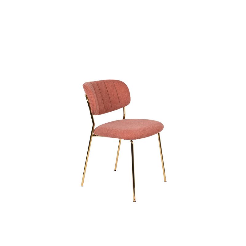 Foto van Anli style chair jolien gold/pink