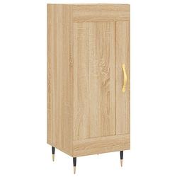 Foto van Vidaxl dressoir 34,5x34x90 cm bewerkt hout sonoma eiken