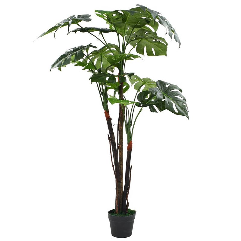 Foto van Vidaxl kunstplant met pot monstera 130 cm groen