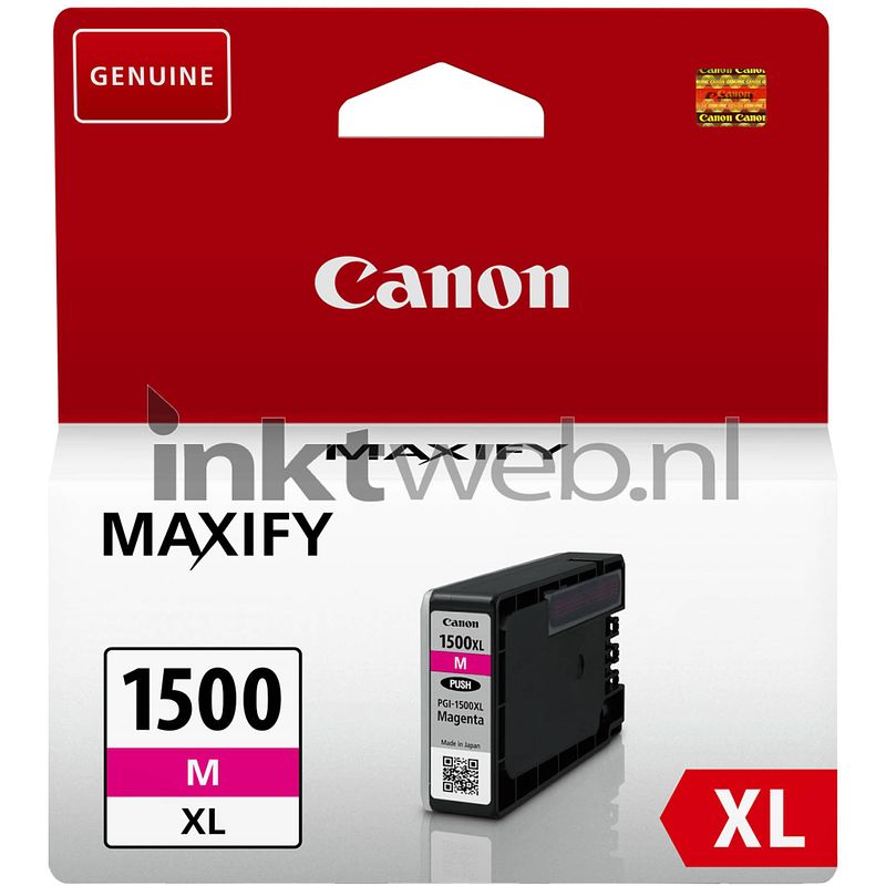 Foto van Canon pgi-1500xl magenta cartridge