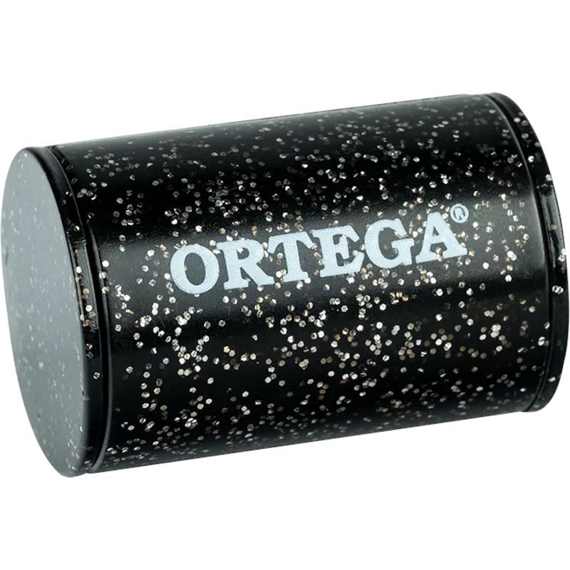 Foto van Ortega ofs-bks plastic finger shaker pvc black sparkle