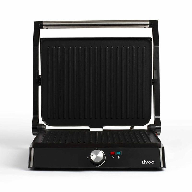 Foto van Livoo panini- en contactgrill 2200 w grijs