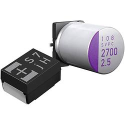 Foto van Panasonic 6svpc820m elektrolytische condensator smt 820 µf 6.3 v/dc 20 % (ø x h) 8 mm x 12 mm 1 stuk(s)