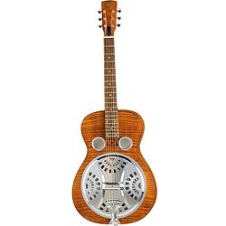 Foto van Epiphone dobro hound dog deluxe round neck vintage brown resonatorgitaar