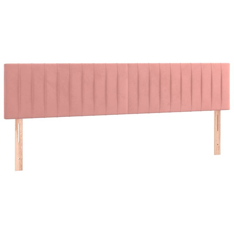 Foto van Vidaxl hoofdborden 2 st 100x5x78/88 cm fluweel roze