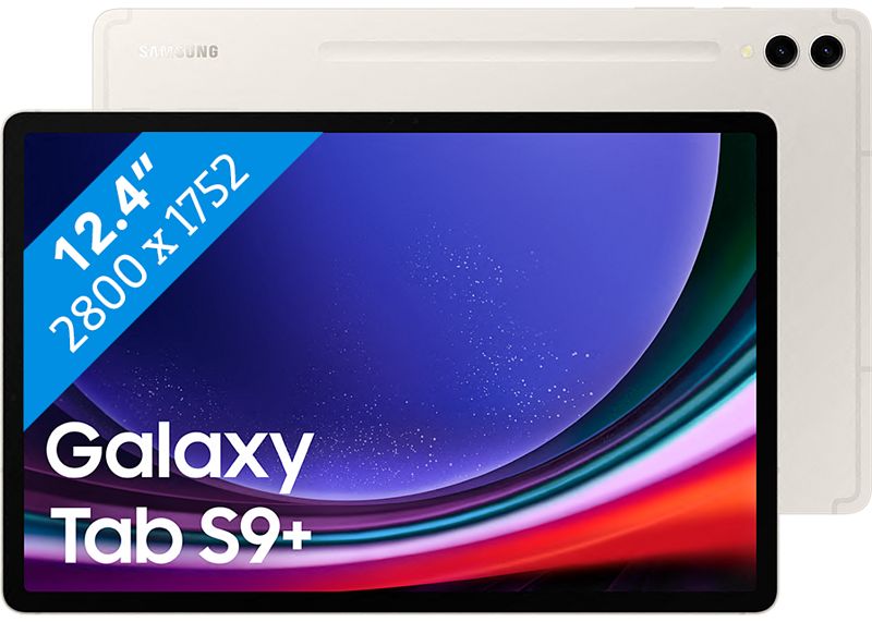 Foto van Samsung galaxy tab s9 plus 12.4 inch 512 gb wifi creme