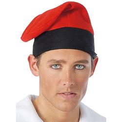 Foto van Fiestas guirca hoed barretina polyester rood/zwart one-size