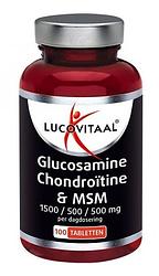 Foto van Lucovitaal glucosamine chondroïtine en msm tabletten