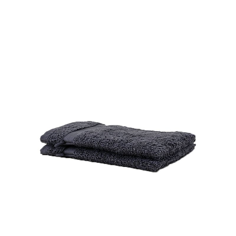 Foto van Presence 2-pack luxe washandjes kleur: antraciet