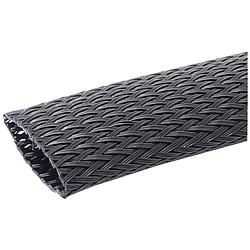 Foto van Quadrios 23ca203 23ca203 gevlochten slang zwart polyester 1 tot 6 mm per meter