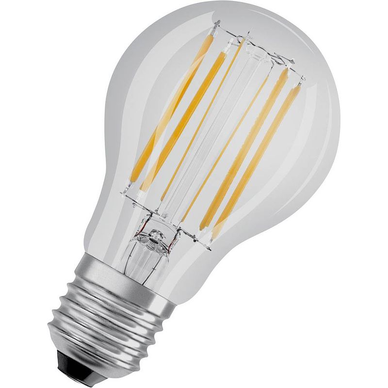 Foto van Osram 4058075434967 led-lamp energielabel d (a - g) e27 peer 7.5 w = 75 w koudwit (ø x l) 60 mm x 105 mm 1 stuk(s)