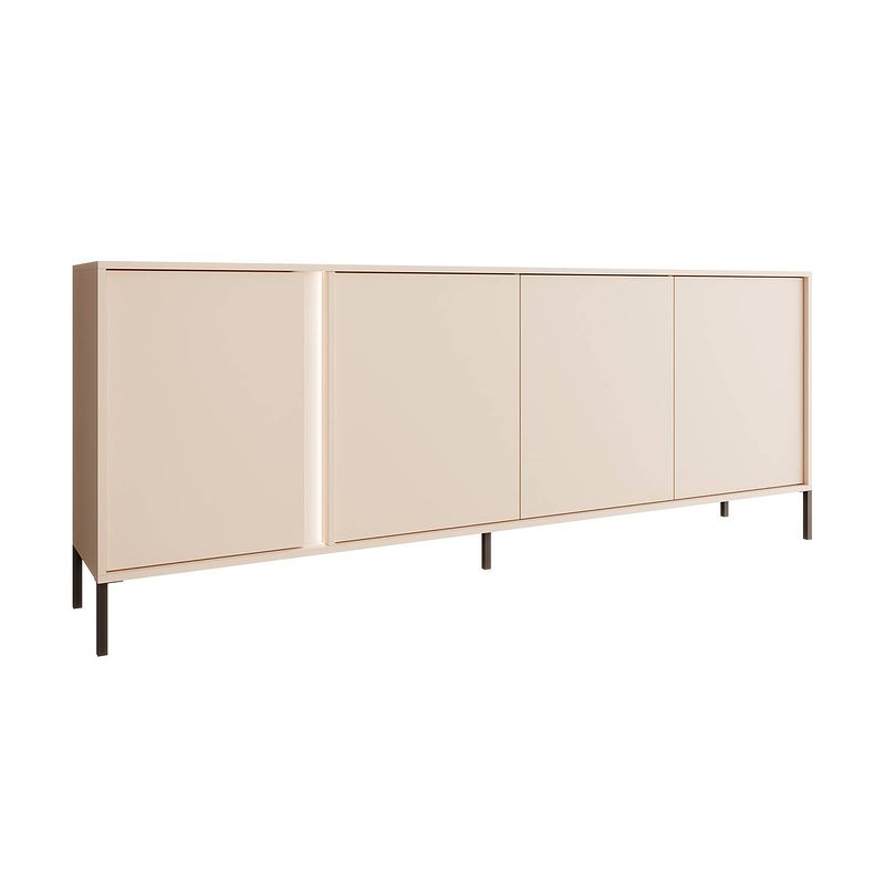 Foto van Meubella - dressoir desert - beige - 203 cm