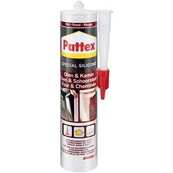 Foto van Pattex ofen & kamin siliconenkit kleur (specifiek): rood 300 ml