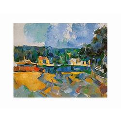 Foto van Paul cézanne - uferlandschaft kunstdruk 71x56cm