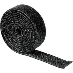 Foto van Hama 00020543 klittenband kabelbinder nylon zwart flexibel (l x b) 1000 mm x 19 mm 1 stuk(s)