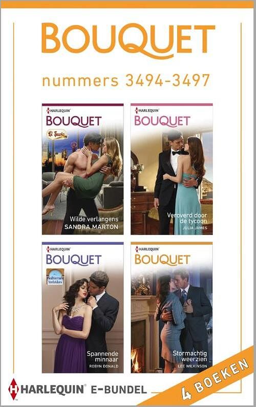 Foto van Bouquet e-bundel nummers 3494-3497 (4-in-1) - julia james - ebook (9789402500936)