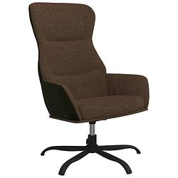 Foto van The living store fauteuil - optimaal zitcomfort - bruin - 70 x 77 x 94 cm