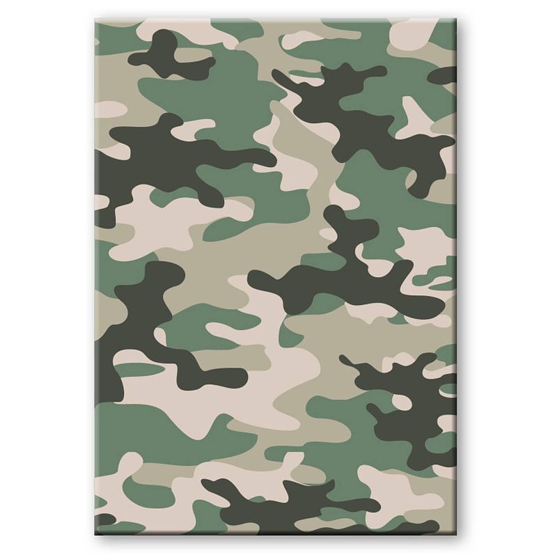 Foto van Camouflage/legerprint luxe wiskunde schrift/notitieboek groen ruitjes 10 mm a4 formaat - notitieboek