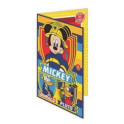 Foto van Disney kaart met envelop mickey mouse 3d junior 20,5 cm geel